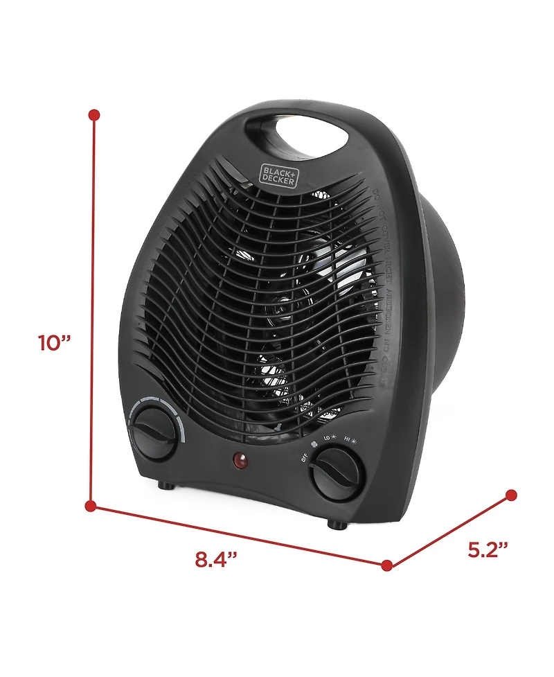 Black & Decker Black and Decker BHD101B 1,500-Watt Personal Desktop Heater, Black