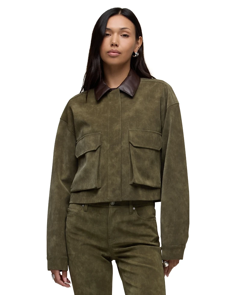 Hudson Jeans Women's Faux Suede Chore Jacket