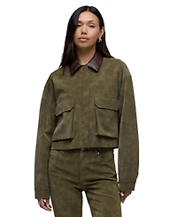 Hudson Jeans Women's Faux Suede Chore Jacket