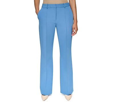 Dkny Women's High-Rise Straight-Leg Full-Length Pants