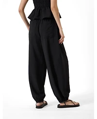 Hush Women's Amaris Bubble-Hem High-Rise Pull-On Pants