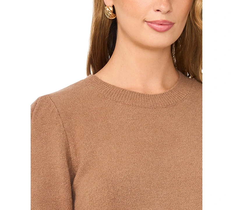 Vince Camuto Women's Short-Sleeve Crewneck Sweater