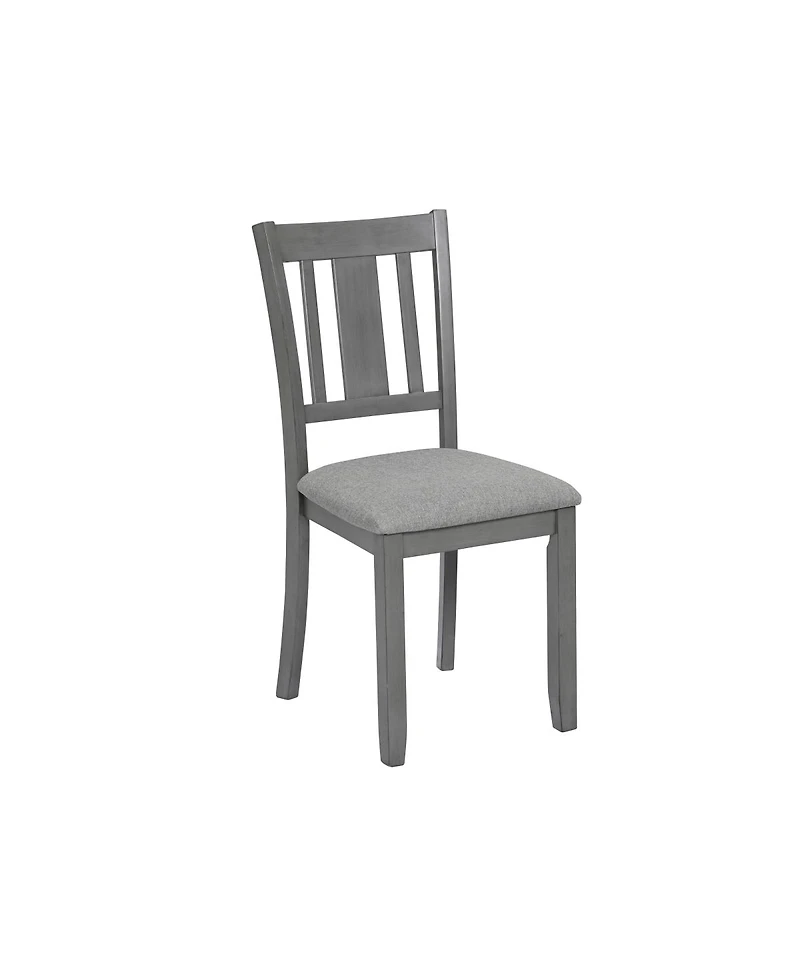 Streamdale Furniture 5-Piece Modern Rectangular Dining Set with 4 Upholstered Chairs