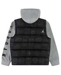 Jordan Boys 8-20 Layered-Look Hooded Jacket