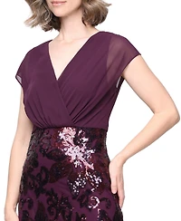 Sl Fashions Women V-Neck Dress