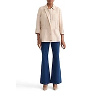 Jones New York Women's Herringbone-Stripe Cotton Patch-Pocket Anorak Jacket