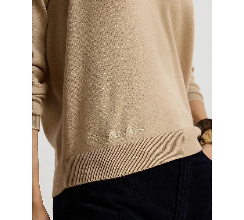Lauren Ralph Women's V-Neck Polo Sweater