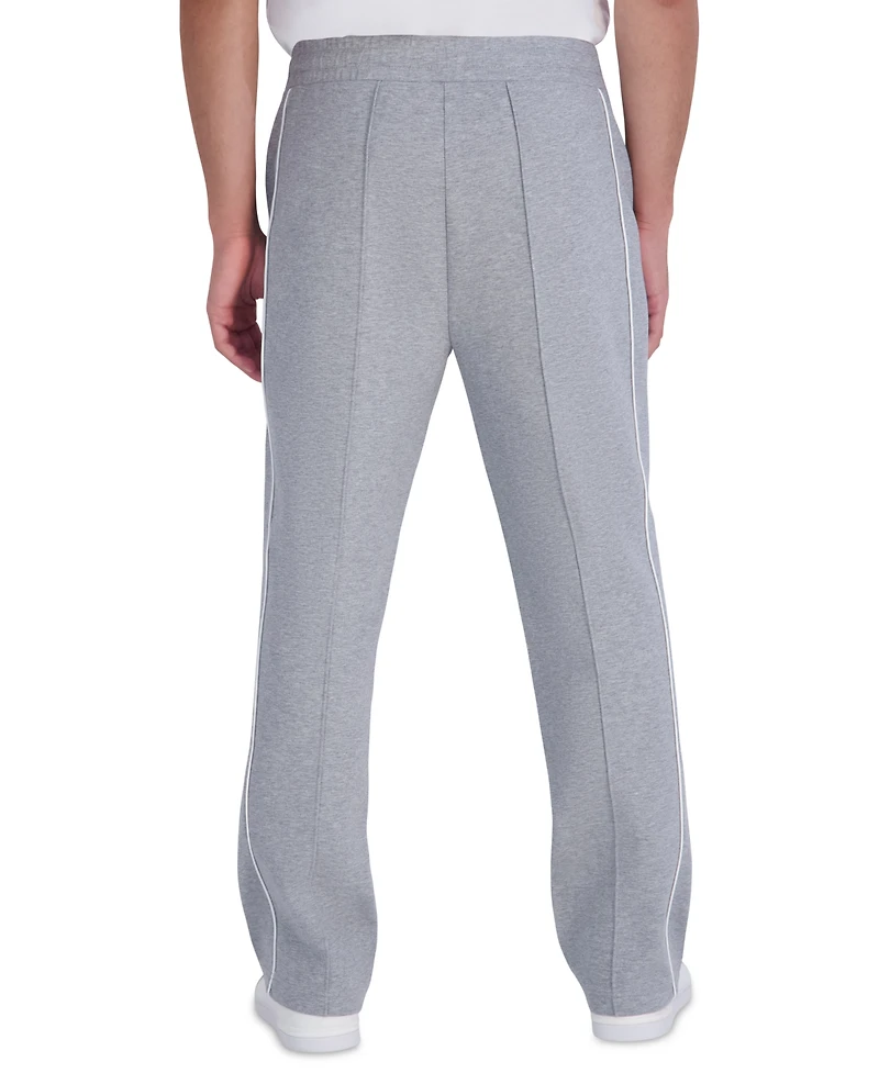 Karl Lagerfeld Paris Men's Ponte Track Piping Detail Pants