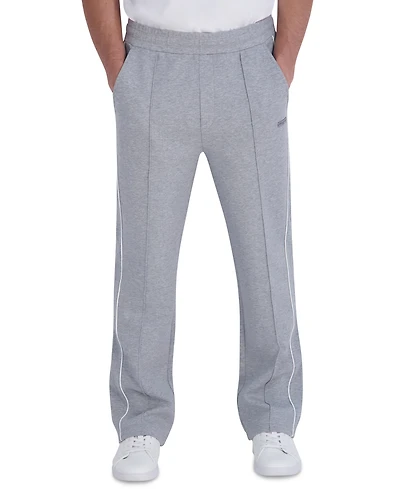Karl Lagerfeld Paris Men's Ponte Track Piping Detail Pants