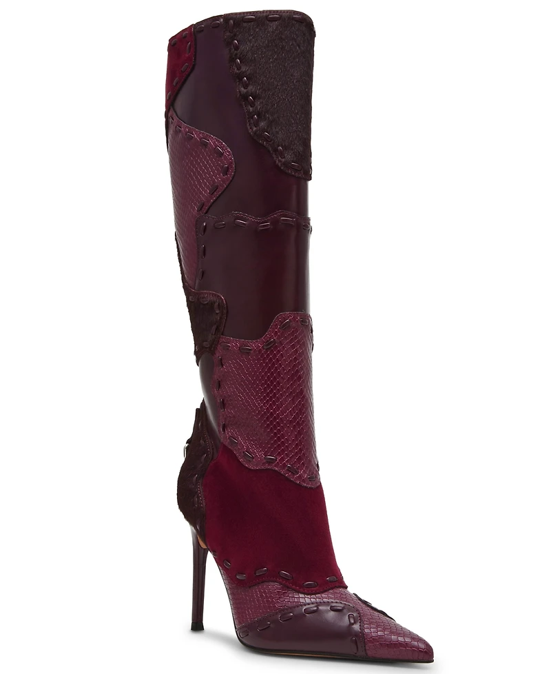 Steve Madden Women's Revive Studded Knee-High Novelty Dress Boots