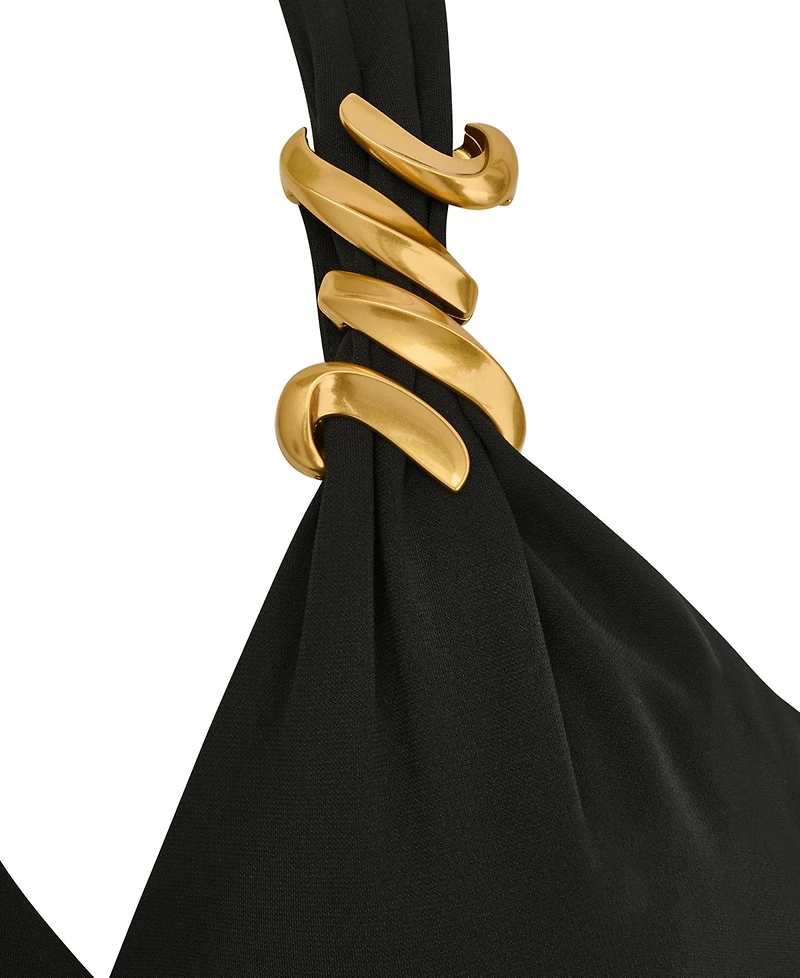 Donna Karan New York Women's Halter Neck Maxi Dress