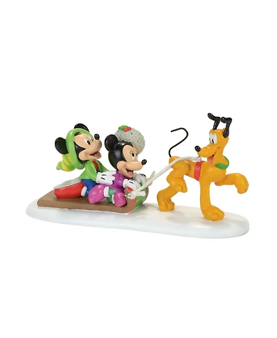 Department 56 Mickey's Christmas Village Pluto's Toboggan Ride
