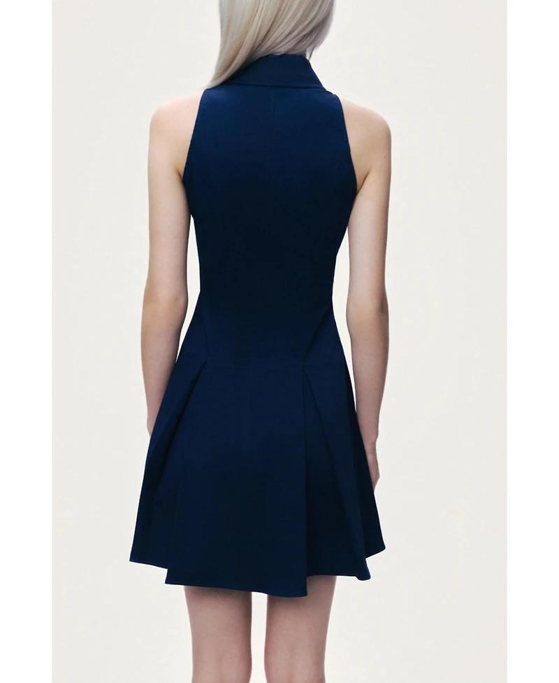 Nocturne Women's Sleeveless Pleated Mini Dress