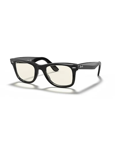 Ray-Ban Unisex Wayfarer Clear Evolve Photochromic Sunglasses, RB2140F