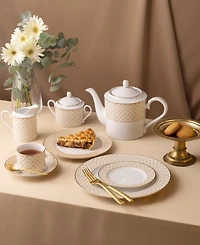 Noritake Trocadero 14" Gold-Tone Oval Platter