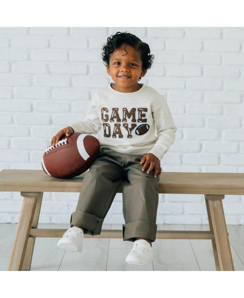 Sweet Wink Little Boys(5-8) Game Day Patch Sweatshirt