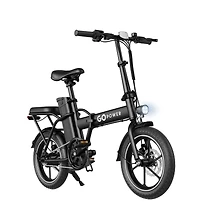 GoPowerBike GoRay Folding Electric Bike 20mph Max Speed and 350W Motor
