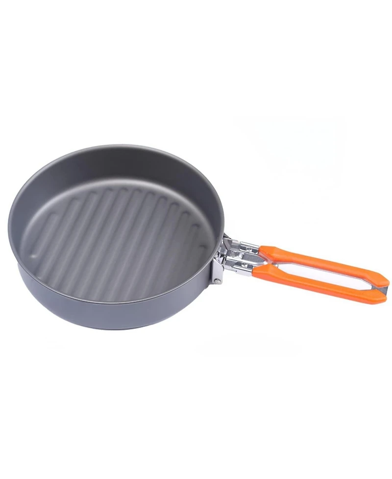 Piscifun Portable Stackable Camping Cookware Set With Kettle Pans Spatula For Hiking Fishing