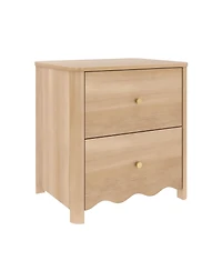 Plank+Beam Sutton 2 Drawer Nightstand, 24 x 18, Blonde