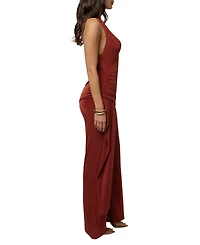 Jluxlabel Women's Terra cotta Rustic Charm Halter Jumpsuit