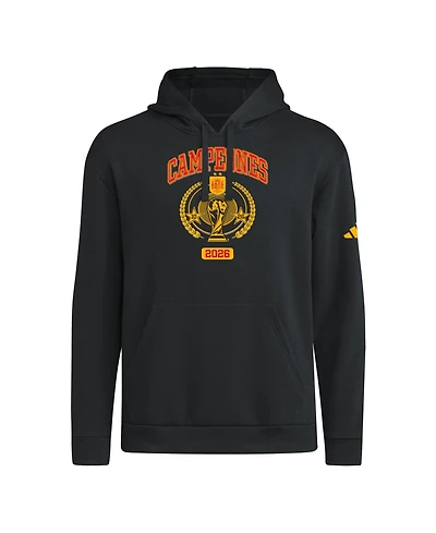 Adidas Men's Black Spain National Team 2026 Fifa World Cup Champions Trophy Hoodie