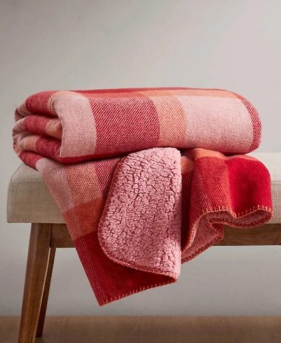 Arch Studio Sherpa Backed Plaid Ultra-Soft Throw, 50" x 60", Macy's Exclusive