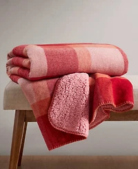 Arch Studio Sherpa Backed Plaid Ultra-Soft Throw, 50" x 60", Macy's Exclusive