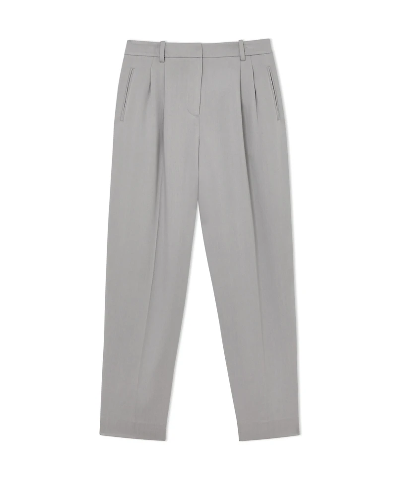 Reiss Women's Clay Tapered Pleated Trousers