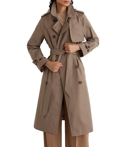 Reiss Women's Azura Hooded Insert Trench Coat