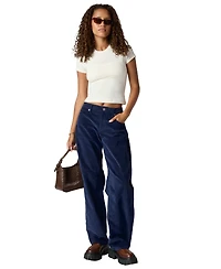 Florence By Mills Juniors' Stretch Cord Barrel Leg Jeans