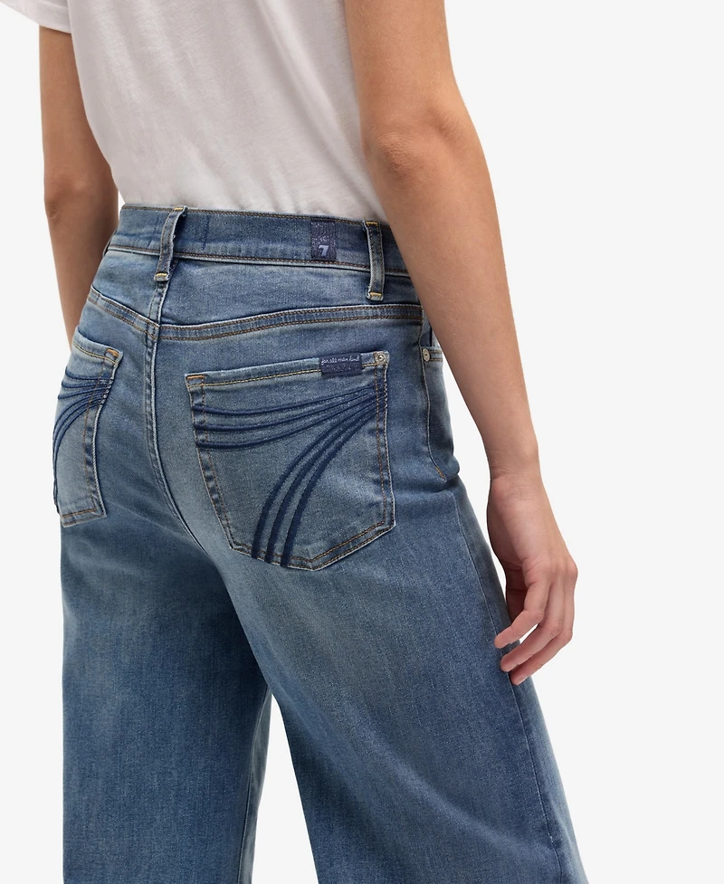 7 For All Mankind Women's Ultra High-Rise Wide-Leg Jeans