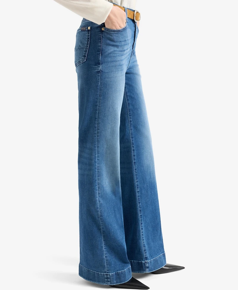 7 For All Mankind Women's Modern Dojo High-Rise Flare Jeans