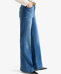 7 For All Mankind Women's Modern Dojo High-Rise Flare Jeans