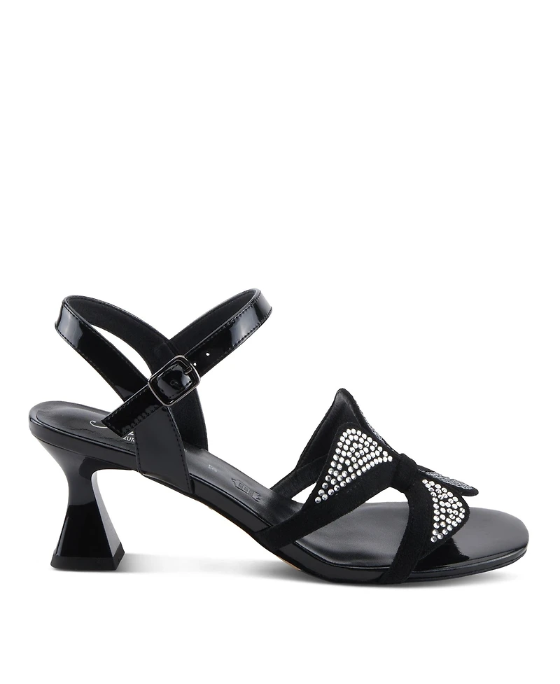 Azura Decorous Women's Ankle Strap with Suede Upper