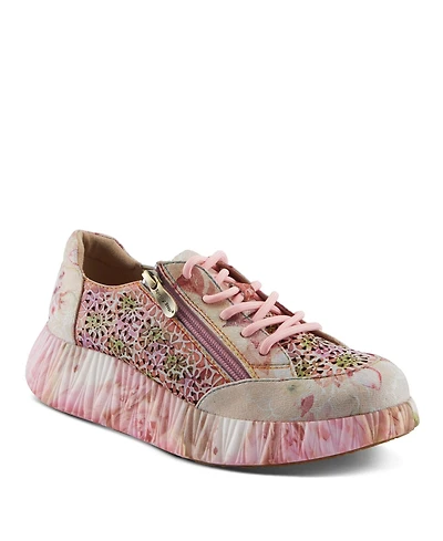 L'Artiste Women's Bloomington Sneaker with Leather Upper