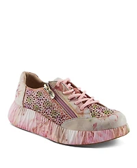 L'Artiste Women's Bloomington Sneaker with Leather Upper