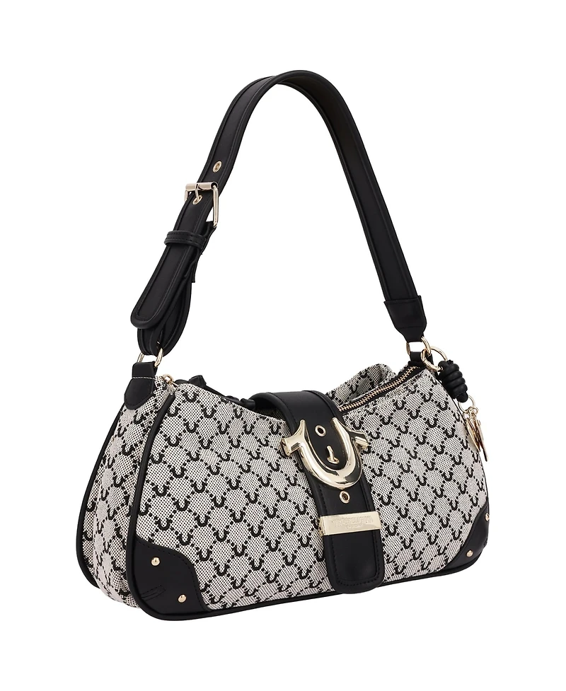 True Religion Multi-Strap Denim Shoulder Bag