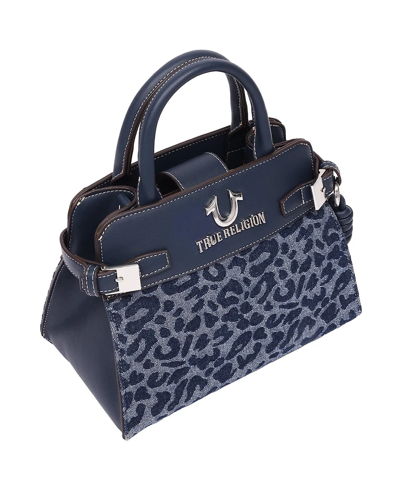True Religion Multi-Strap Denim Shoulder Bag