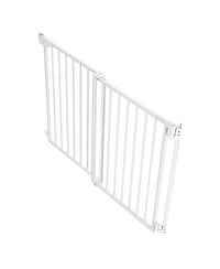 Ruie No Bottom Bar Dog Gate for Stairs 30 Inch High Adjustable 31 to 48 Inch