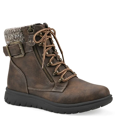 Cliffs by White Mountain Women's Hearten 2 Hiker Lace-Up Booties