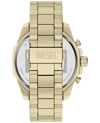 Diesel Men's Mega Chief Slim Quartz Chronograph Gold Stainless Steel Watch 48mm