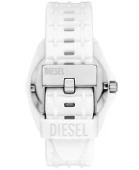 Diesel Men's Stinger Three-Hand Quartz White Silicone 45mm