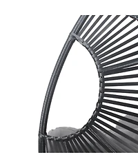 Streamdale Furniture Elegant Arc Back Hanging Egg Chair with 8-Inch Cushion
