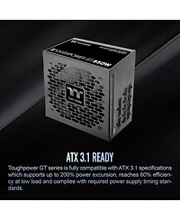 Thermaltake Toughpower Gt 850W 80 Plus Gold Certified Power Supply Unit for Atx 3.1