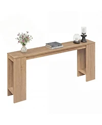 Costway 71 Inches Long Console Table, Farmhouse Entryway Table ,Wooden Narrow Sofa Table