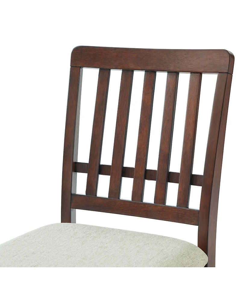 Streamdale Furniture Modern Scandinavian Dining Chairs, Fabric Seat