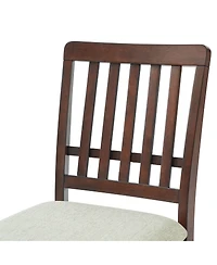 Streamdale Furniture Modern Scandinavian Dining Chairs, Fabric Seat
