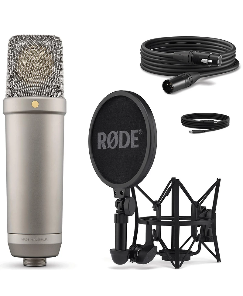 Rode NT1 5th Generation Condenser Microphone, SM6 ShockMount, Pop Filter