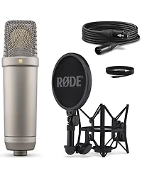 Rode NT1 5th Generation Condenser Microphone, SM6 ShockMount, Pop Filter