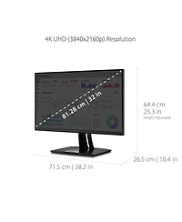 ViewSonic VP3256-4K 32" Ips 4K Hdr Usb-c Computer Monitor